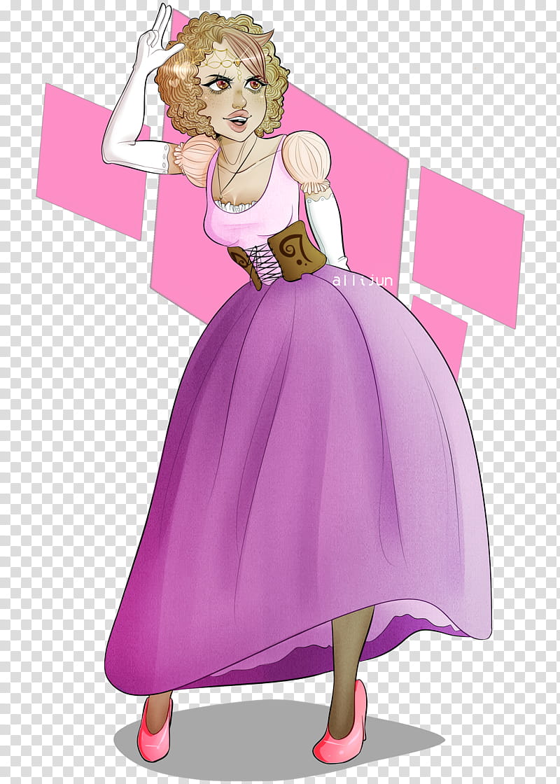 Princess Ametrine, woman wearing purple dress illustration transparent background PNG clipart