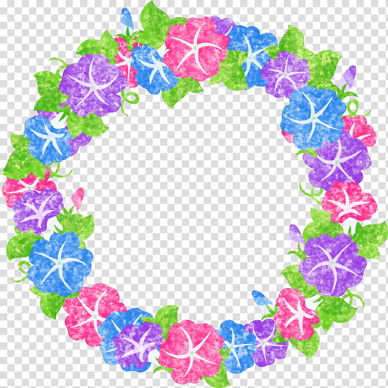 Morning Glory Wreath transparent background PNG clipart