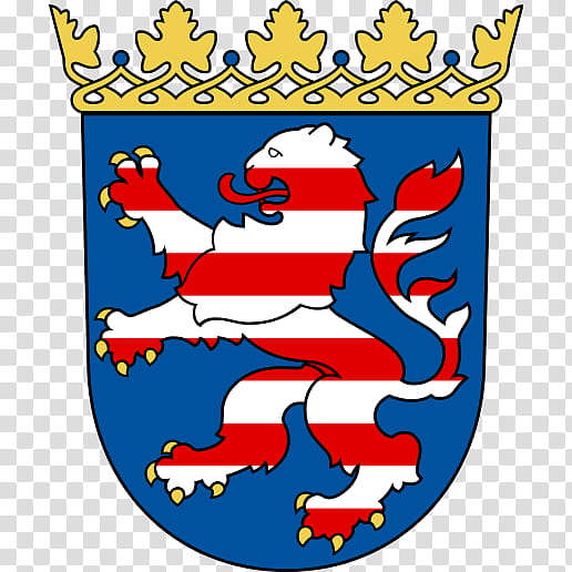 Lion, Hesse, States Of Germany, Coats Of Arms Of German States, Coat Of Arms Of Hesse, Grand Duchy Of Hesse, Wapen Van Hessen, Crown transparent background PNG clipart