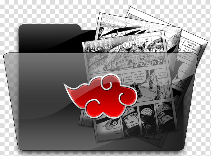 Akatsuki Folder Icon Set, Documents Akatsuki Folder, Akatsuki logo file folder transparent background PNG clipart