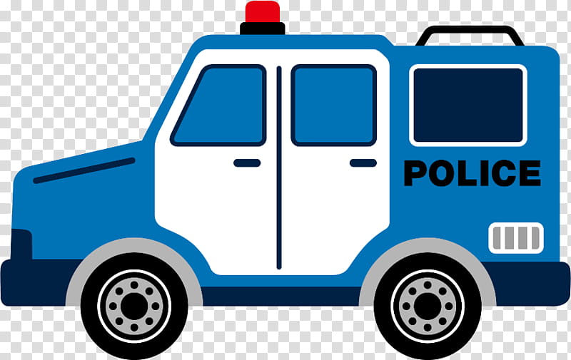 blue police car clipart