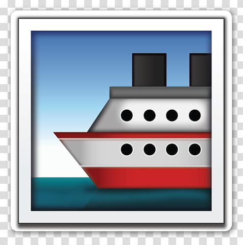 EMOJI STICKER , cruise ship transparent background PNG clipart