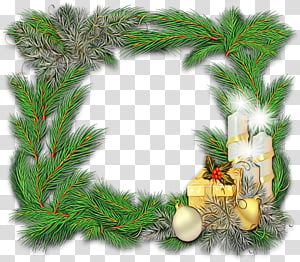 Christmas decoration, Watercolor, Paint, Wet Ink, White Pine, Oregon Pine, Colorado Spruce, Tree transparent background PNG clipart thumbnail