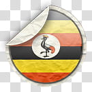 world flags, Uganda icon transparent background PNG clipart