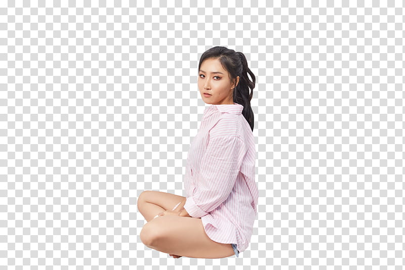 MAMAMOO EVERYDAY, woman sitting in lotus position transparent background PNG clipart