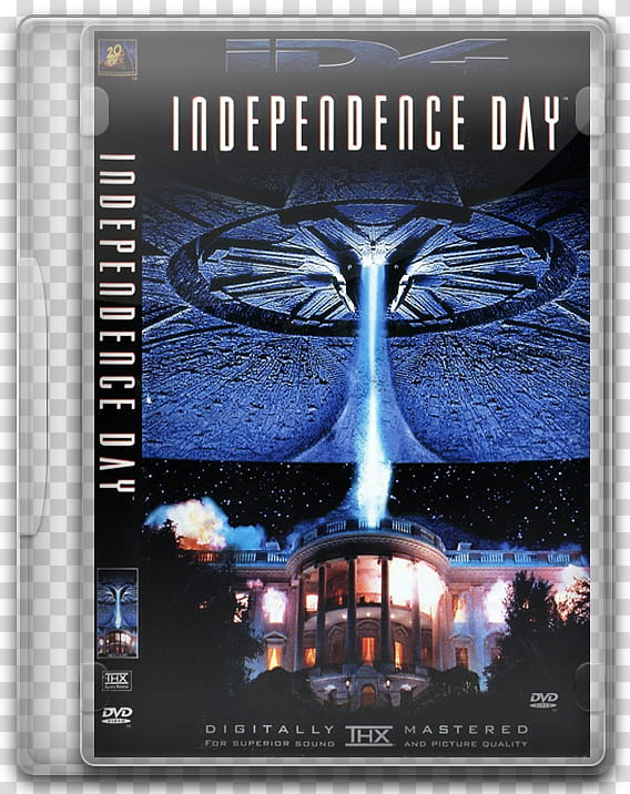 DVD movies icon, Independence day, Independence Day movie case transparent background PNG clipart