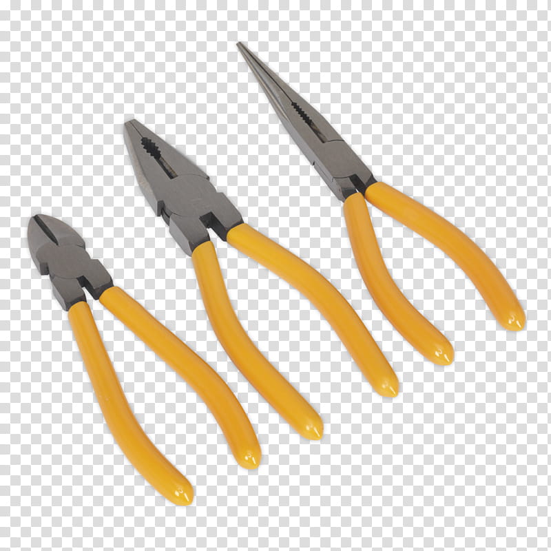 Pliers Yellow, Diagonal Pliers, Tool, Sealey, Needlenose Pliers, Hardware, Nipper, Technology transparent background PNG clipart
