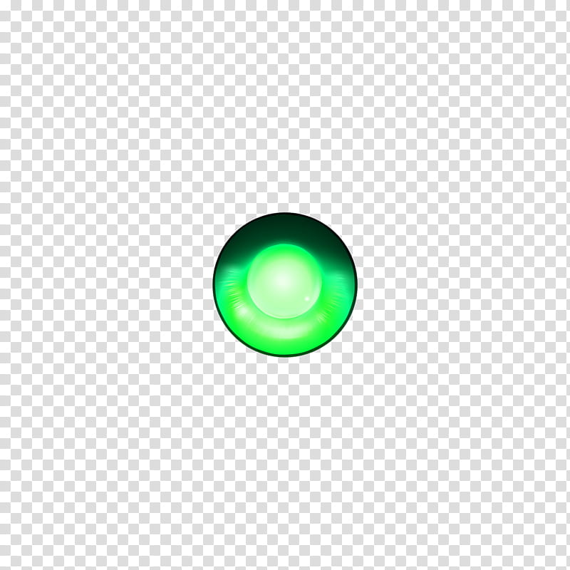 Eye Tex Style , turned-on round green light transparent background PNG clipart