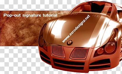 How to make a pop out signatur, gold BMW vehicle advertisement transparent background PNG clipart