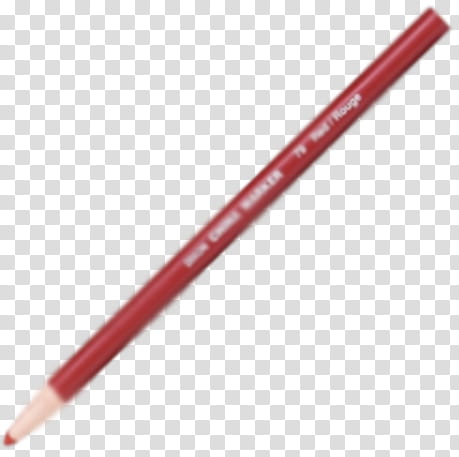 red pencil transparent background PNG clipart