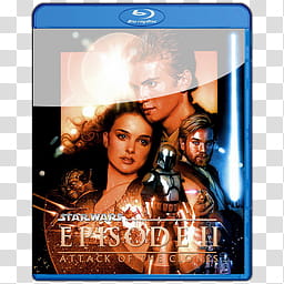 Bluray  Star Wars Episode  Attack Of The , Star Wars Episode II Attack Of The Clones  icon transparent background PNG clipart