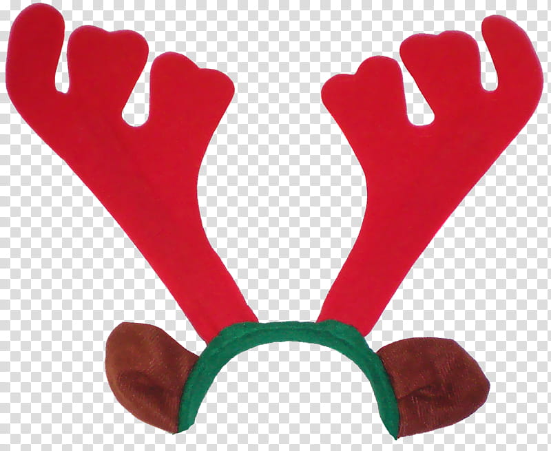Christmas s, green and red moose Alice band transparent background PNG clipart