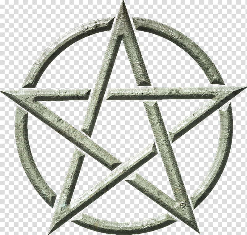 Stone Pentagram Cutout, circle and star logo transparent background PNG clipart