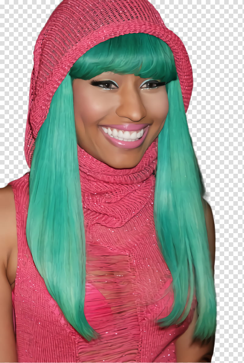 Face, Nicki Minaj, Avril Lavigne, Hairstyle, Hair Coloring, Bangs, Long Hair, Cheveux Verts transparent background PNG clipart