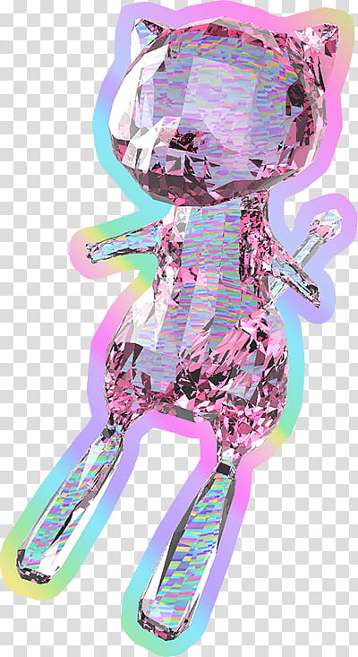 Aesthetic , Pokemon Mew crystal illustration transparent background PNG clipart