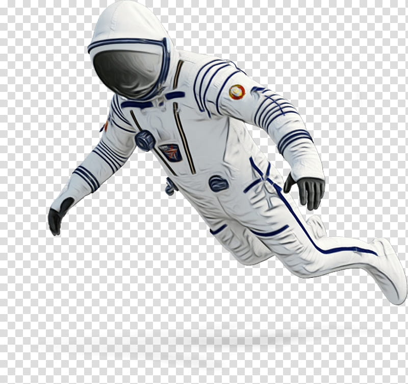 Astronaut, Watercolor, Paint, Wet Ink, Robot, Protective Gear In Sports, Figurine, Headgear transparent background PNG clipart