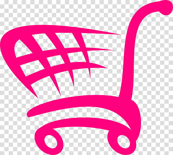 Shopping Cart, Retail Shopping Bags, Shopping Cart Software, Pink, Text, Line, Area, Magenta transparent background PNG clipart