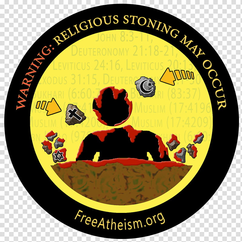 Atheism Yellow, Patch, Islam, Negative And Positive Atheism, Vcenter, Computer Software, Islamophobia, Stoning transparent background PNG clipart
