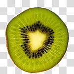 Green aesthetic, sliced kiwi transparent background PNG clipart
