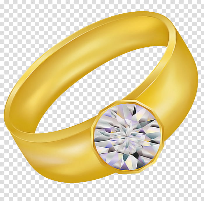 ring yellow jewellery engagement ring diamond, Wedding Ceremony Supply, Metal transparent background PNG clipart