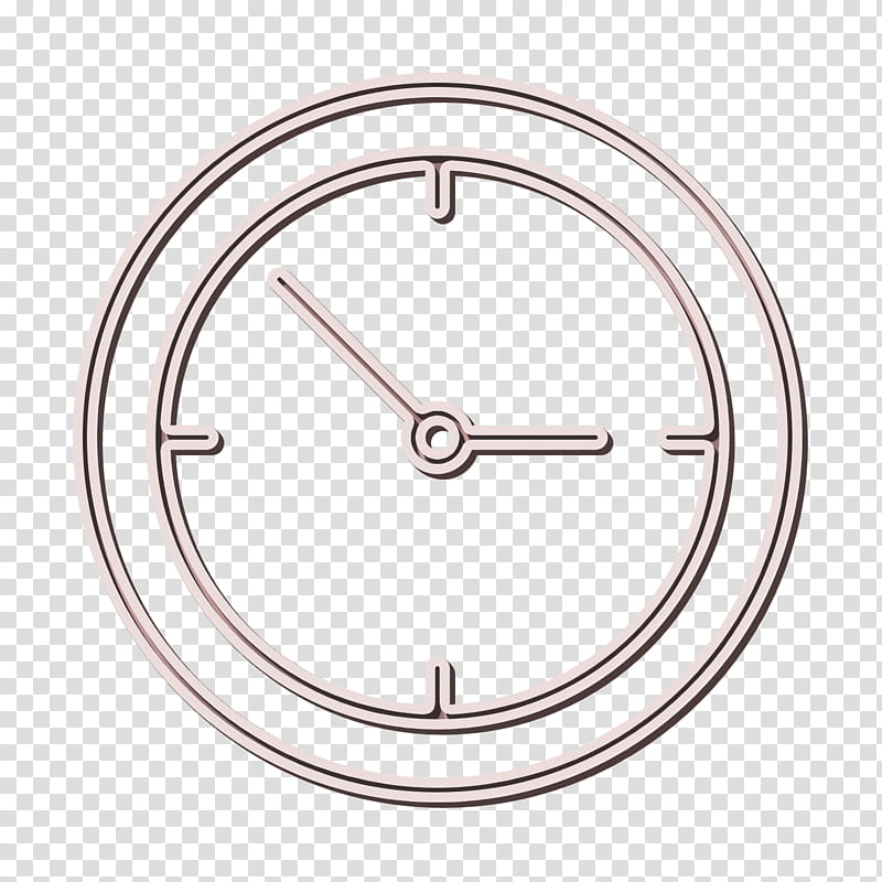 Clock icon Office icon, Circle, Wall Clock, Home Accessories, Metal transparent background PNG clipart
