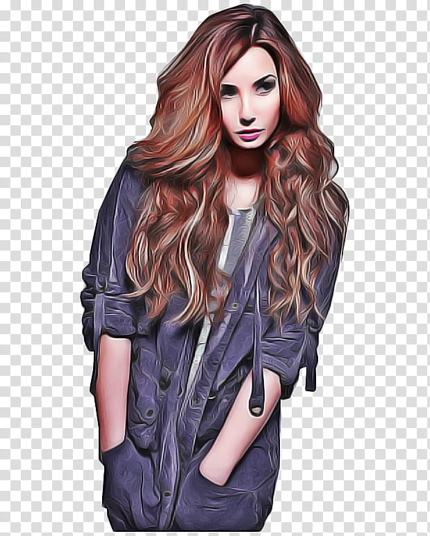 Demi Lovato Camp Rock MTV Video Music Award Celebrity, Give Your Heart A Break, X Factor Us, Hair, Clothing, Leather, Jacket, Hairstyle transparent background PNG clipart