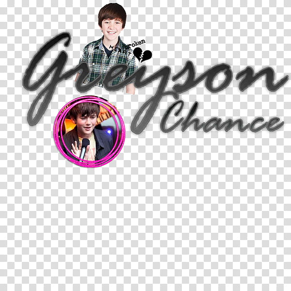 Texto de Greyson Chance transparent background PNG clipart