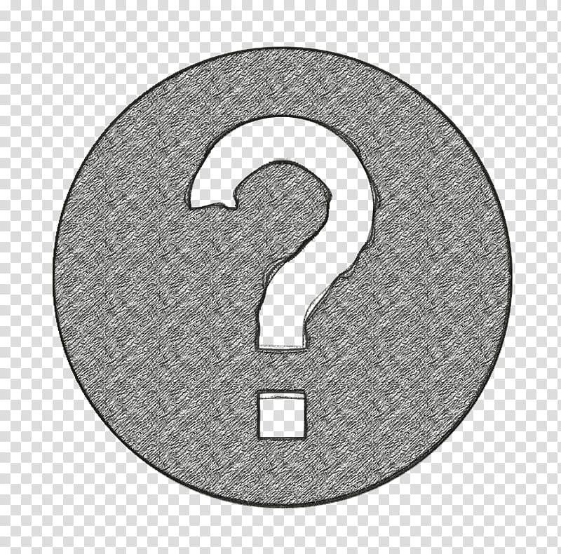 question icon, Number, Symbol, Silver, Circle, Metal transparent background PNG clipart
