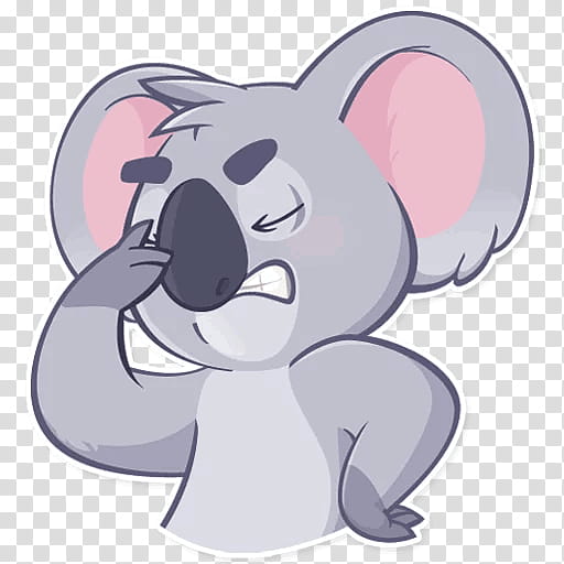 Koala, Telegram, Sticker, Dog, Eu, Su, Character, Elephant transparent background PNG clipart