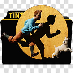 The Adventures of Tintin Collection Folder Icon transparent background PNG clipart