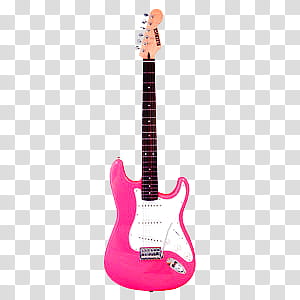 , pink electric guitar illustration transparent background PNG clipart