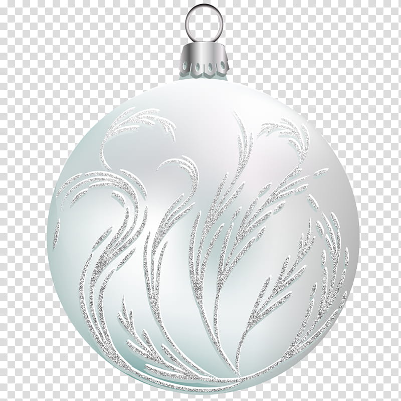 Xmas Balls on , white bauble transparent background PNG clipart