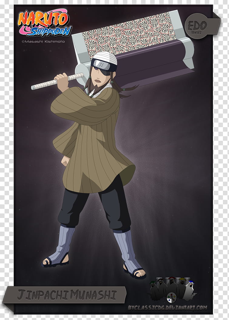 Jinpachi Munashi, Hokage Edo Tensei from Naruto character transparent background PNG clipart