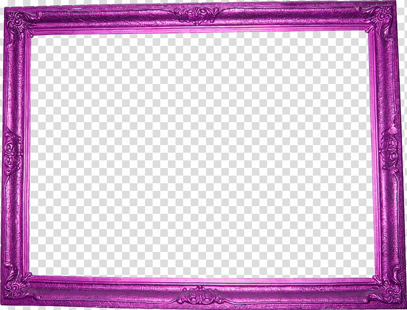 DeDecoraciones s, square purple framed transparent background PNG clipart