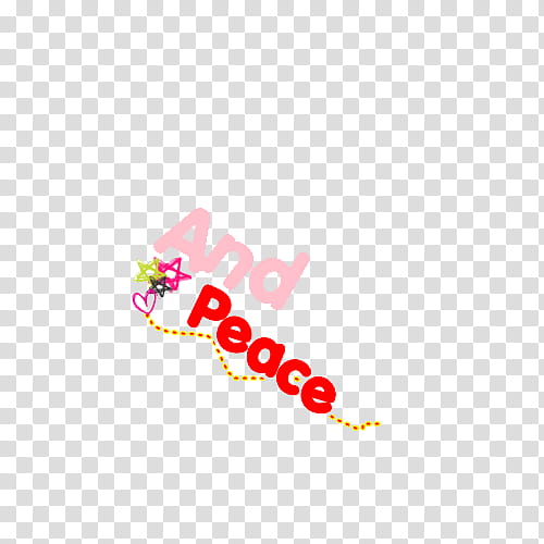 texto And Peace transparent background PNG clipart