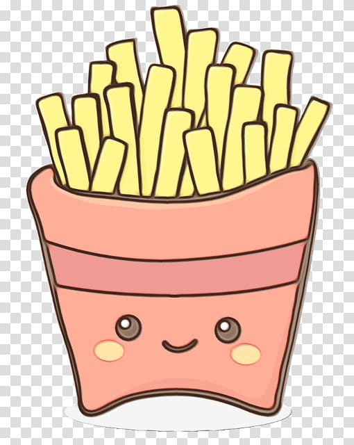 French Fries, Watercolor, Paint, Wet Ink, Food, Yellow, Line, Meter transparent background PNG clipart