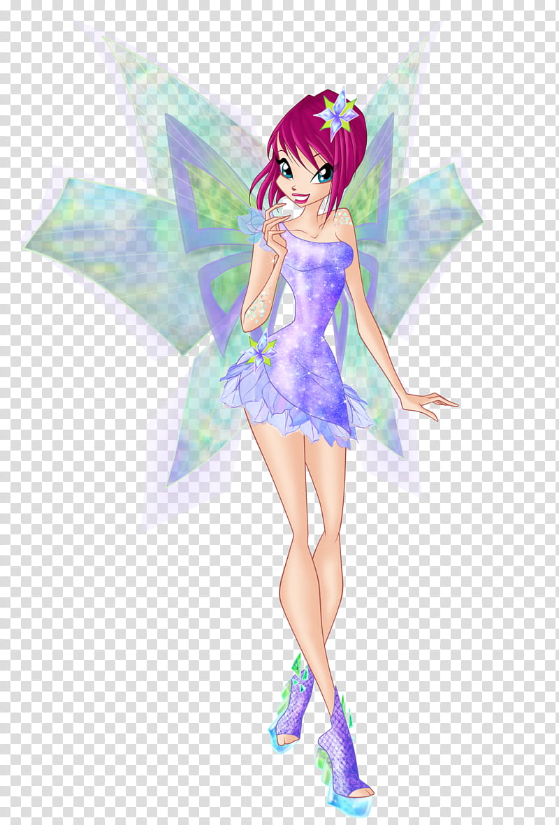 Tecna Bloom The Trix Winx Club, Season 2 Alfea, group dance transparent  background PNG clipart