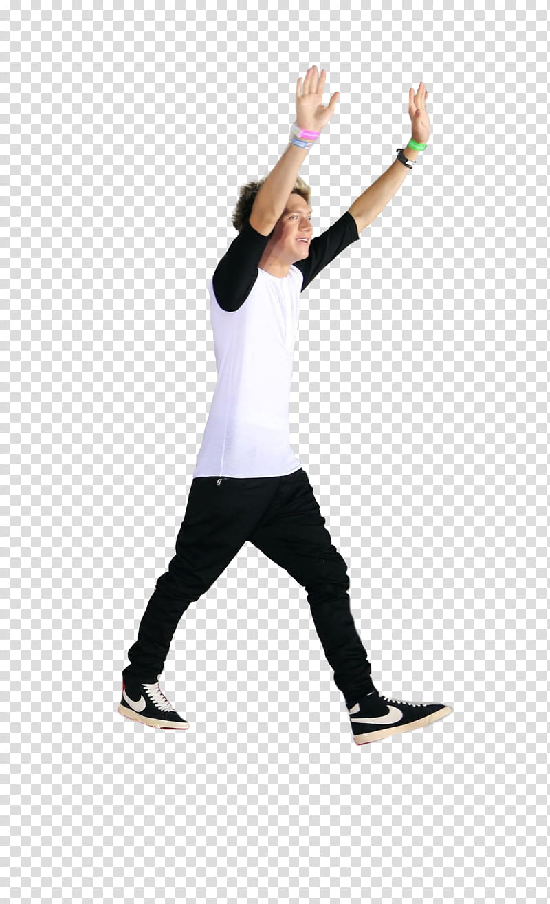 One Direction, standing man raising hands transparent background PNG clipart