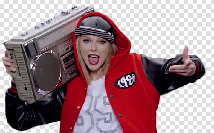Taylor Swift Shake It Off Video NeonLights S, Taylor Swift carrying boombox transparent background PNG clipart