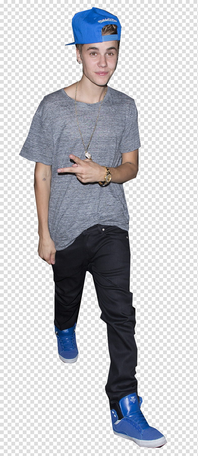 Justin Bieber, Justin Bieber showing peace hand sign transparent background PNG clipart