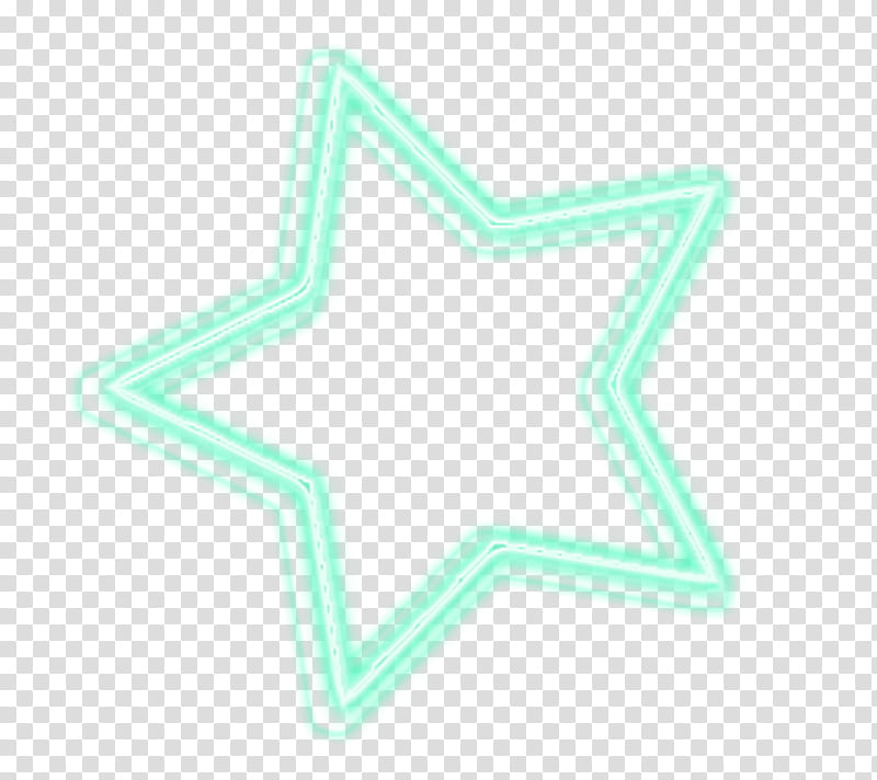 luces de neon, teal star illustration transparent background PNG clipart