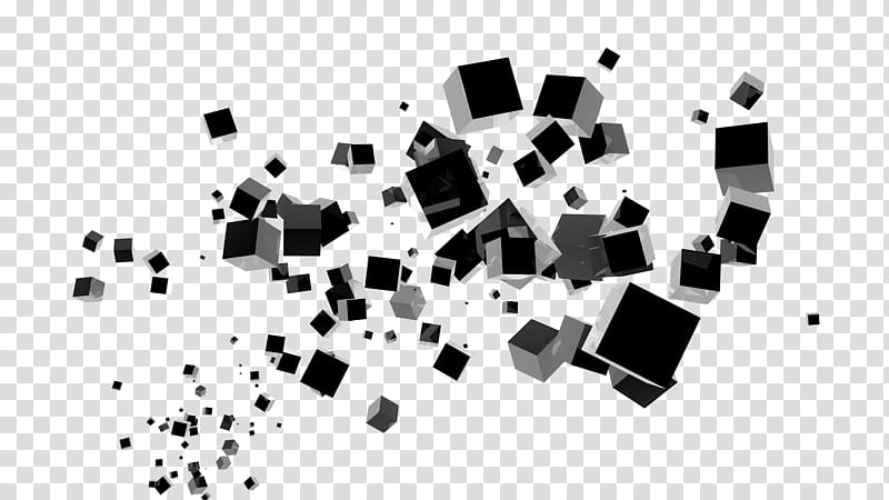 Cubes , black cube art transparent background PNG clipart