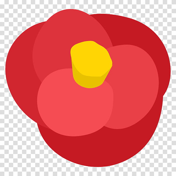 Red Circle, Japanese Camellia, Flower, Plants, Fruit, Tsubaki, Yellow, Petal transparent background PNG clipart