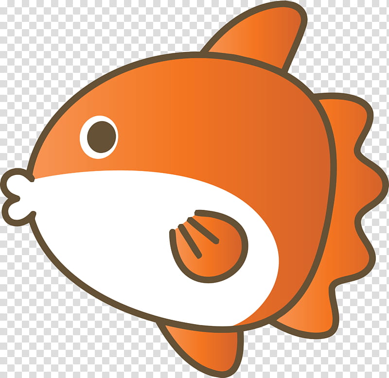 Orange, Baby Sunfish, Cartoon Sunfish transparent background PNG clipart