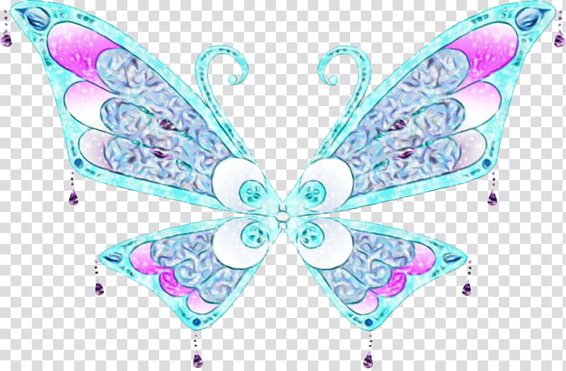 Watercolor Butterfly, Paint, Wet Ink, Fairy With Turquoise Hair, Bloom, Drawing, Believix, Blog transparent background PNG clipart