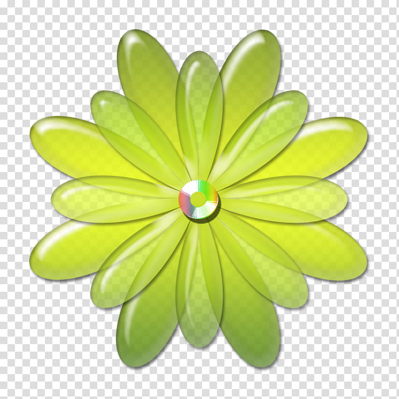 Decorative flowerses in, jeweled green flower art transparent background PNG clipart