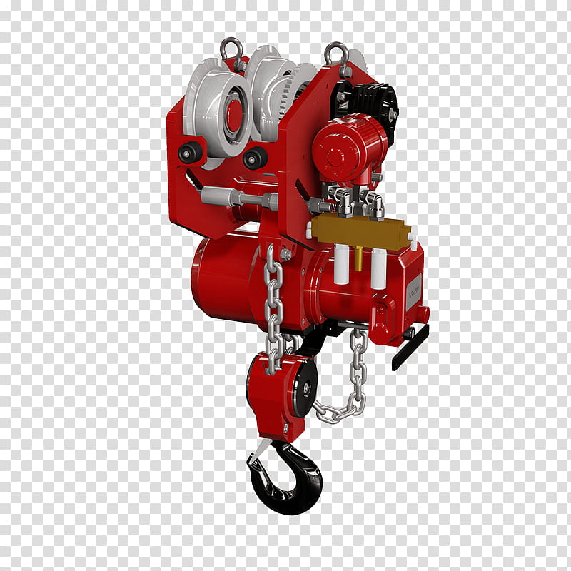 Red, Hoist, Lifting Equipment, Working Load Limit, Rigging, Pneumatics, Metric Ton, Chain transparent background PNG clipart