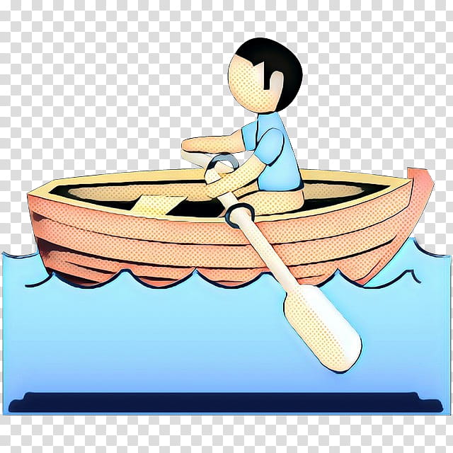 boating watercraft rowing canoe cartoon oar, Pop Art, Retro, Vintage, Boats And Boatingequipment And Supplies, Canoeing, Vehicle transparent background PNG clipart