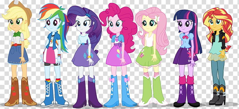 Equestria Girls Mane  Human Puppets, girl animated characters transparent background PNG clipart