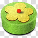 All my s, round green and yellow floral cake transparent background PNG clipart